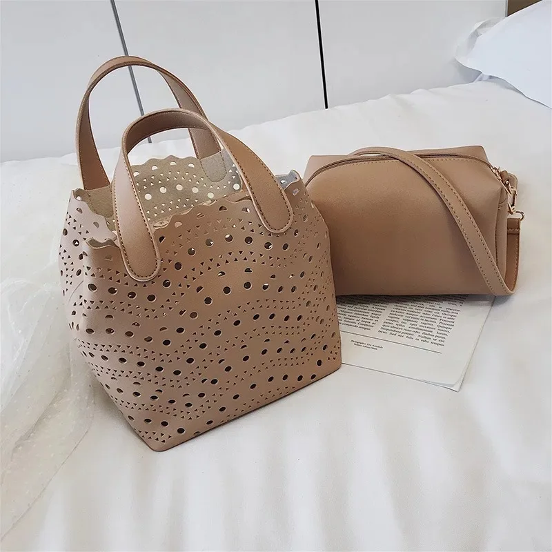 Модная женская Повседневная Сумка-тоут в горошек Дамский композитный саквояж