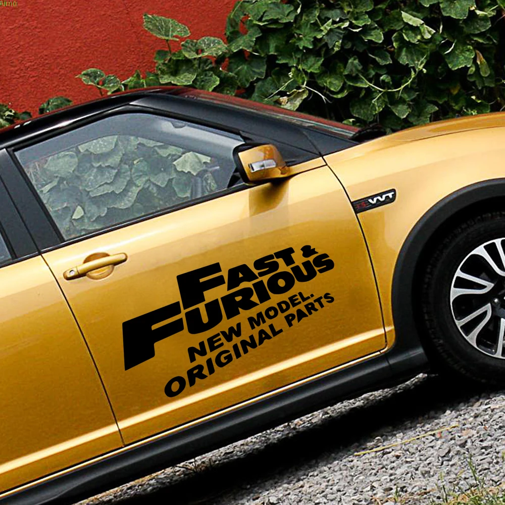 Мультяшные автомобильные наклейки Форсаж виниловые художественные для