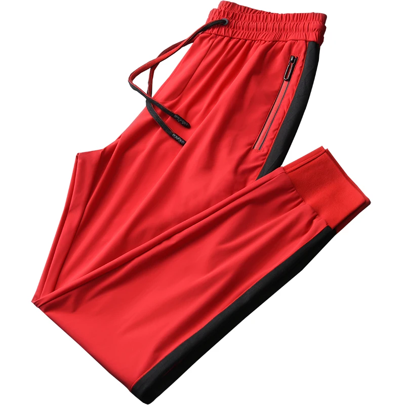 Брюки Minglu мужские с эластичной талией спортивные штаны контрастных цветов