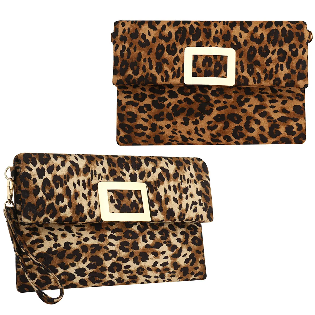 Женские кожаные клатчи с леопардовым принтом модные маленькие сумочки мягкой