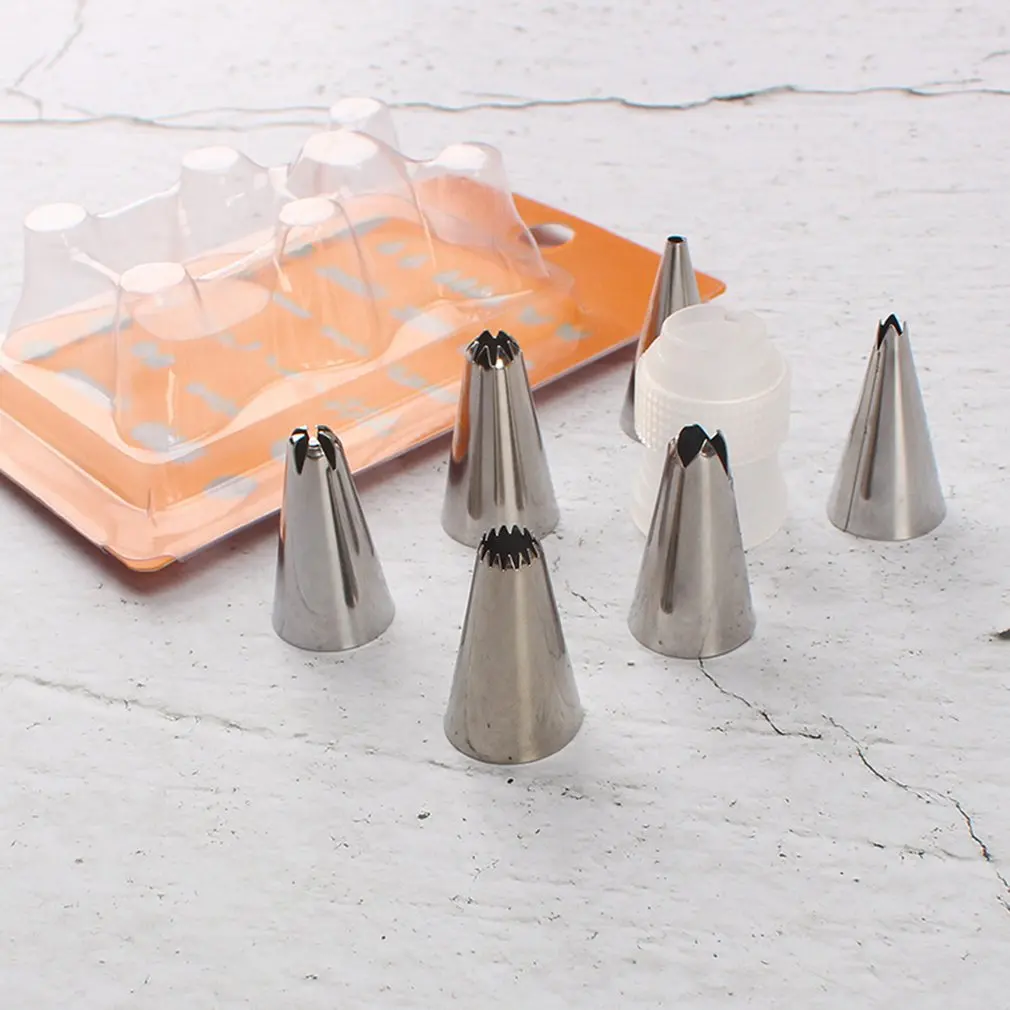 

7Pcs New Cake Decorating Mouth DIY Decoration EquipmentBiscuit Cookie Decorating Baking Tool Kichen Accessories