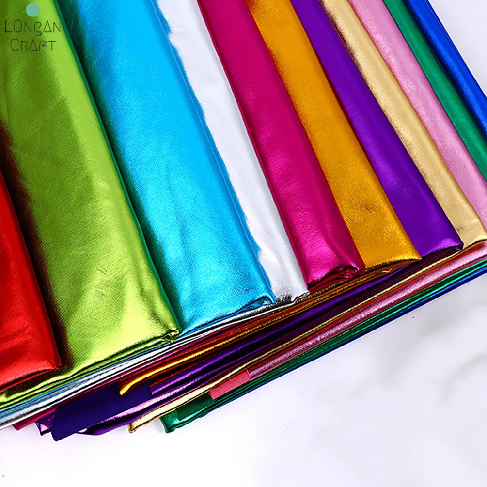 150 см * 50 эластичная блестящая золотая бронзовая ткань спандекс материал