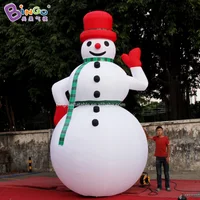 Custom made 5m height christmas snowman inflatable / olaf inflatable snowman / inflatable snowman model toys