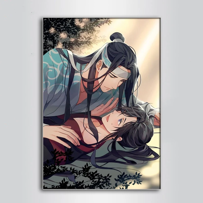 

5d Diy Diamond Painting Mo Dao Zu Shi Wei Wuxian Lan Wangji Diamond Mosaic Embroidery Cartoon Cross Stitch Kit Full Set