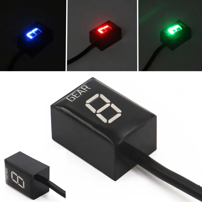

Universal LED 1-6 Speed Digital Gear Red Blue Green Indicator Motorcycle Waterproof Display For YAMAHA FZ1 FZ6 FZ8 fz1 fz6 fz8