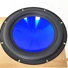 8 дюймов, 4 Ом, 450 Вт, Мощный Басовый сабвуфер, модифицированный басовый динамик для автомобиля и дома, густая резиновая кромка, U-образная синяя воронка, конус, 1 шт.