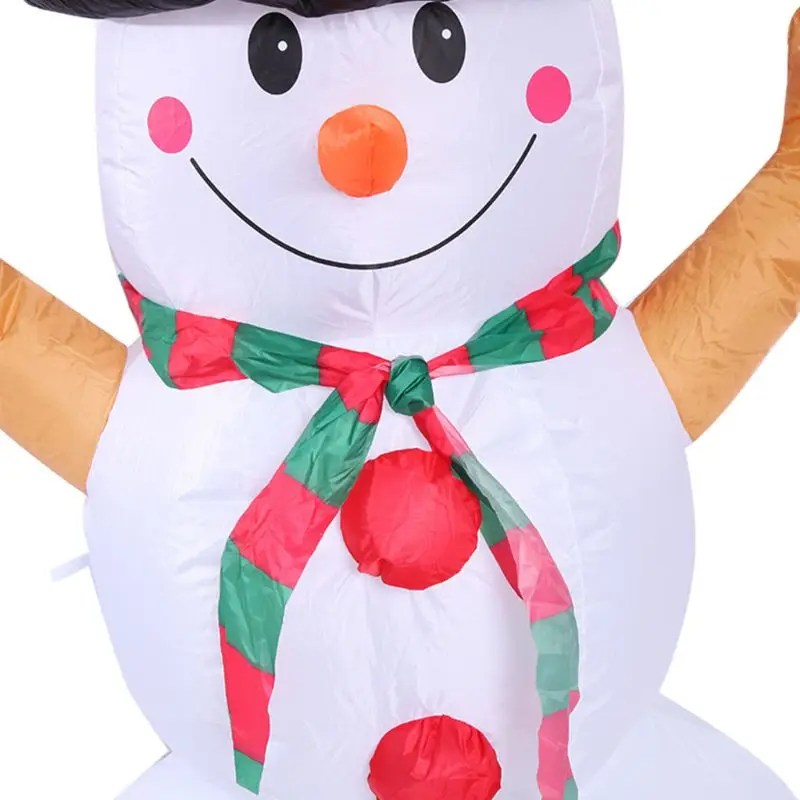 

Inflatable Decorative Snowman Led Light bead Model Christmas snowman 5.24 ft