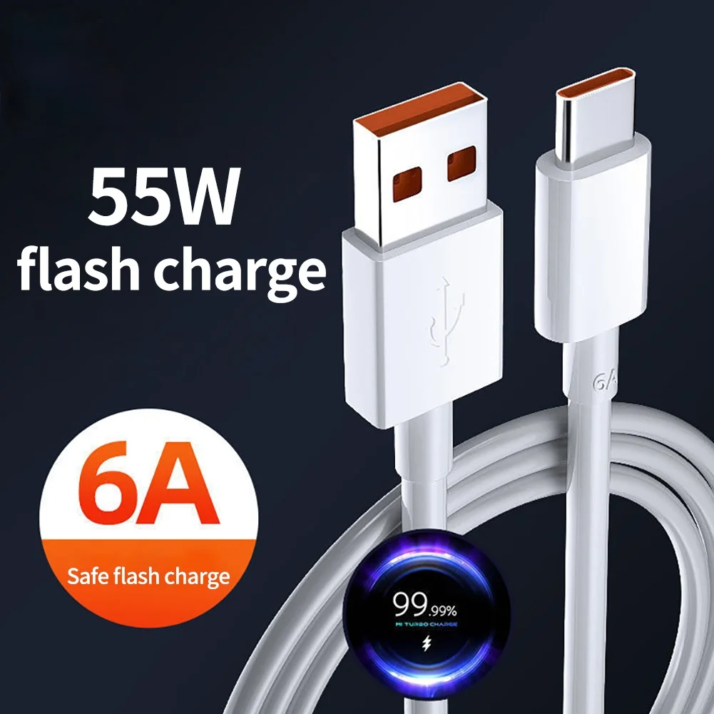 

FAST Usb Type C Charge Cable 6A 55W For Xiaomi Mi 11 Ultra 11 Pro USB C Fast Charge Cable 33W For Xiaomi Mi 10 10s 10T K40