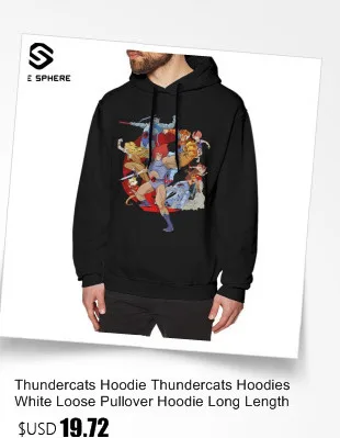 Thundercats Толстовка Толстовки Thundercats Белый Свободный пуловер толстовка с капюшоном с длинными Длина свободный хлопковый комплект для мальчиков осенний шерстяной милые толстовки