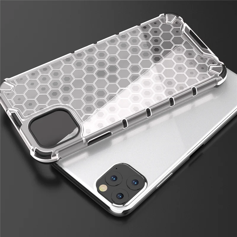 

Honeycomb Case For iPhone XS Max 8 Plus Case New Transparent Cover For iPhone Accessories (XS0514)
