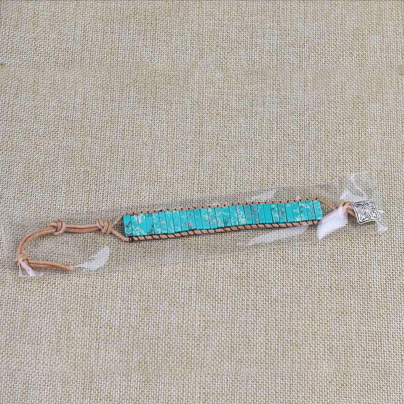 Натуральный камень темные зеркальные бусины кожаный браслет Парные браслеты