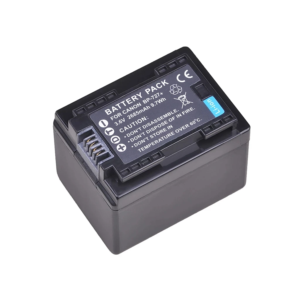 Аккумулятор для Фотоаппарата Canon BP 2685 727 мАч фотокамера VIXIA HF M50 M52 M500 R30 R32 |