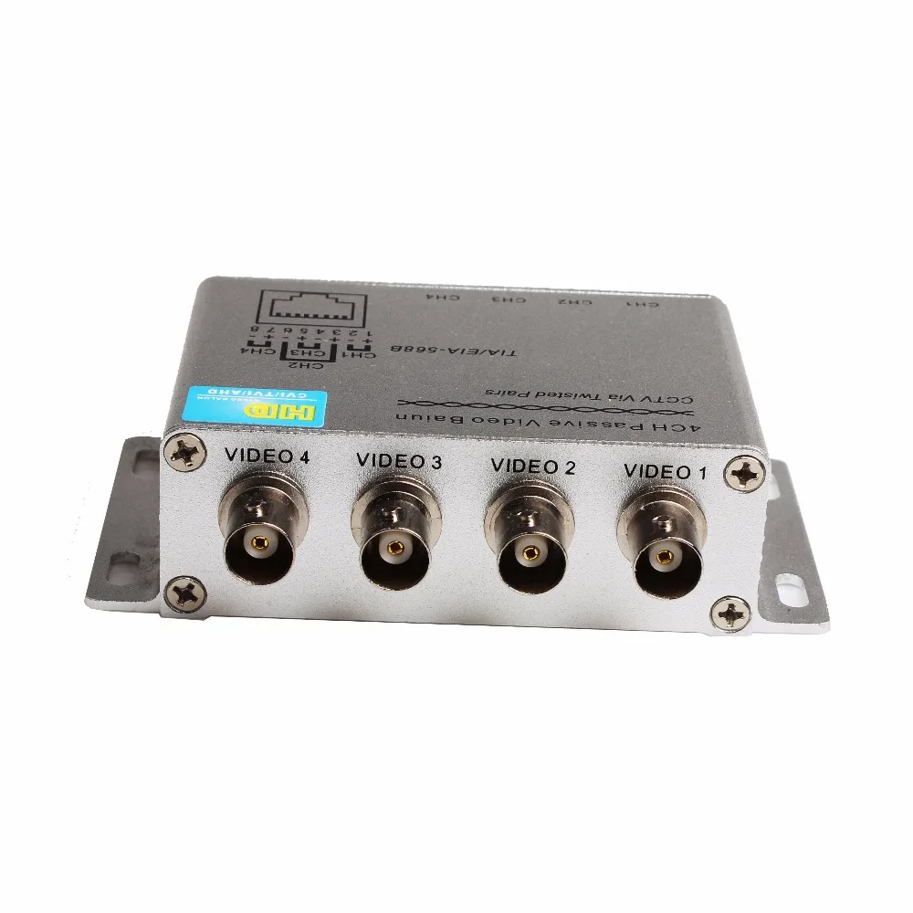 4CH 8CH Passive Video Balun For TVI CVI AHD Cameras CCTV Via Twisted Pairs UTP Transceiver BNC To RJ45 | Безопасность и защита