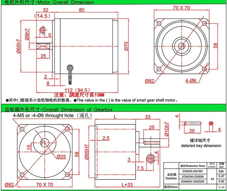 

220V AC gear reducer motor 15W single-phase fixed speed micro slow speed small motor can be CW CCW