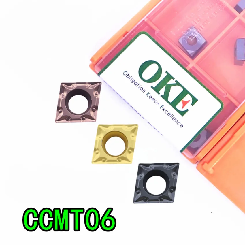 

OKE CCMT060204-OTM OC2025/CCMT060208-OTM OC2025/CCMT060204-OTM OC2125/CCMT060208-OTM OC2125 ЧПУ карбдная Вставка 10 шт./кор.