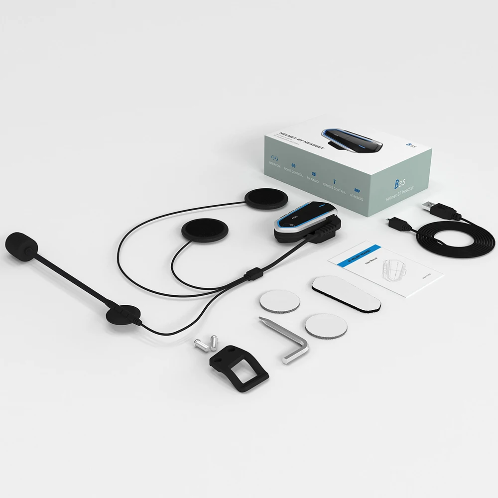 

Motorcycle Earphones Wireless Long Standby Helmet Headset Hands Free Bluetooth Motorcycle Energy Saving Earphone
