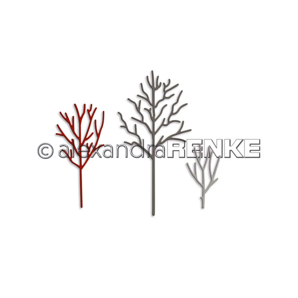 

Three trees Metal Cutting Dies Scrapbook Diary Decoration Stencil Embossing Template DIY Greeting Card 2021 new