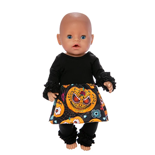 Одежда для куклы на Хэллоуин, размер 43 см/17 дюймов, Детская кукла, лучший подарок на день рождения( только одежды