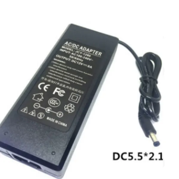 

New Ac/Dc Adapter 12V 8A LED Light Strip Power Supply charger 5.5*2.1MM