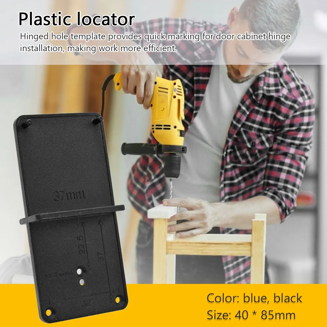 Скрытый чашкой 3 5 см Стиль шарнир координатно-сверлильный сверло руководство +