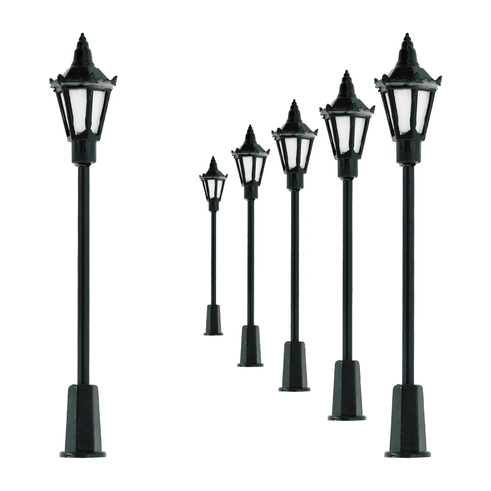 

HO N Scale Model Railway Train Lamp Street 12V Led Lights Miniature For Garden Scenery Lanterns Retro landscape