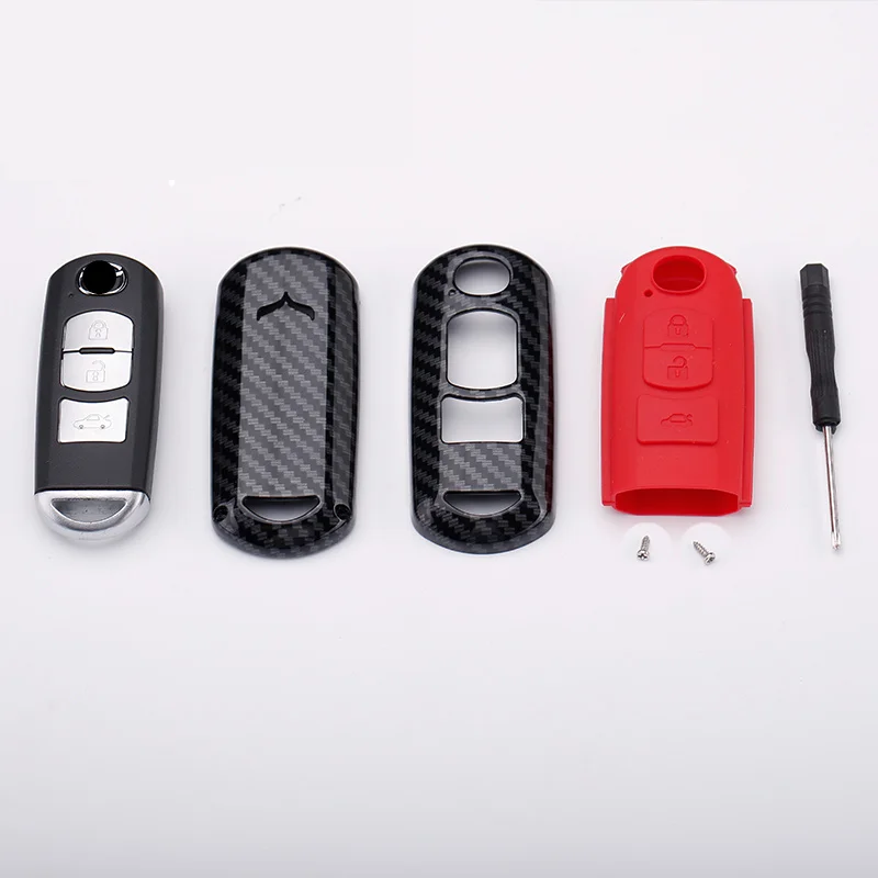 ABS углеродное волокно + мягкое Силиконовое защитное покрытие для автомобильных