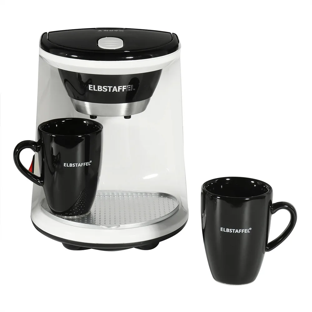 450W Electric Drip Coffee Maker Household Auto Dual Cup Coffee Machine Dual-use American Coffee Tea Machine 110V/220V