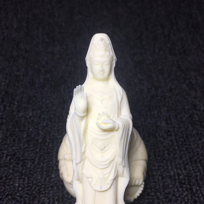 Китайская буддийская Статуэтка Гуаньинь натуральный материал ручной работы