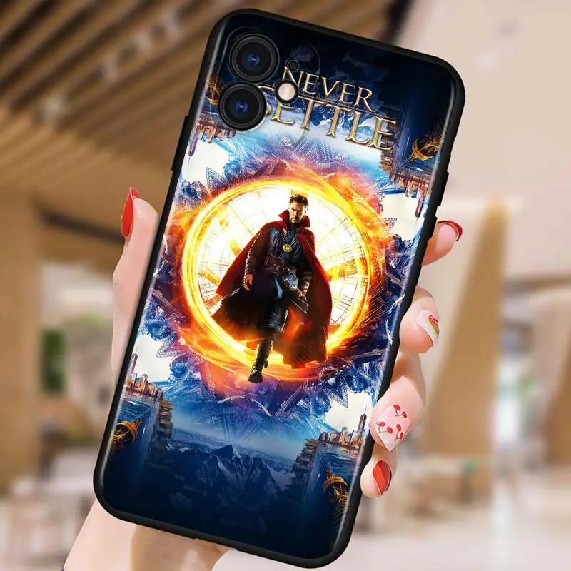 

Doctor Strange Marvel hero for Apple iPhone 12 Pro Max Mini 11 Pro XS Max X XR 6S 6 7 8 Plus 5S SE2020 Soft Black Phone Case