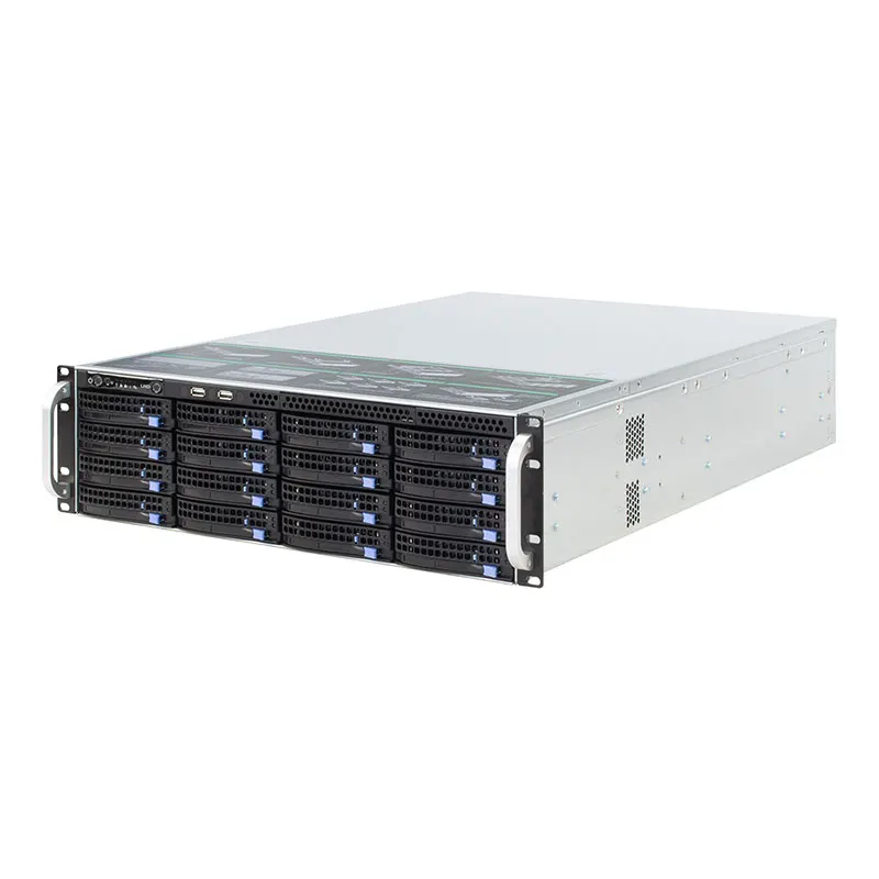 Высококачественный 3U стойка с горячей заменой шасси 19 дюймов 16HDD отсеки IPFS чехол