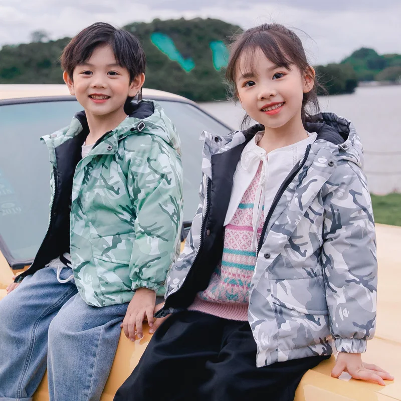 Chaqueta de invierno con capucha para ni&ntilde;os y ni&ntilde;as, abrigos gruesos, Parkas con capucha, prendas de vestir exteriores, abrigo de 3 a 8-2