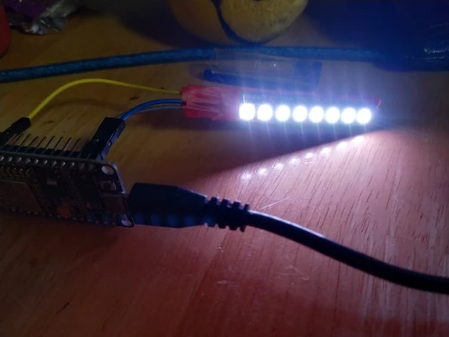 20 шт 8 канальный сетевой видеорегистратор WS2812 5050 RGB светодиодный свет Встроенный