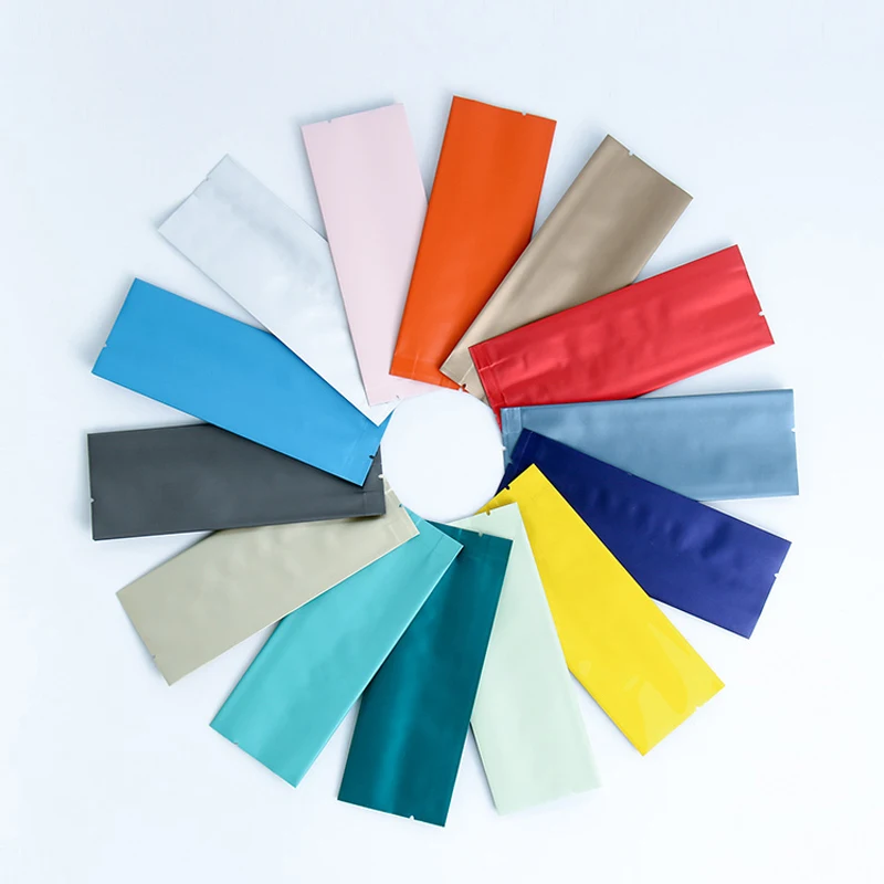 200 шт./лот пакетики для чая уплотненный чистый алюминиевый пакетик