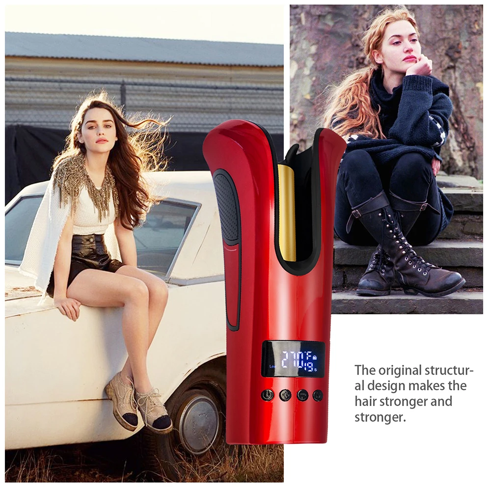 

Curling Iron Automatic Hair Curlers Air Curling Wand Hair Crimper Iron Hair Styling Tools Ceramic Mini Portable Hair Curler
