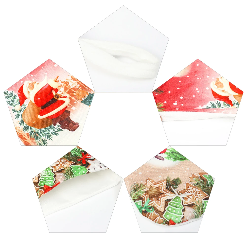 Рождественский чулок мини носок Санта Клаус сладкий подарок в сумочке