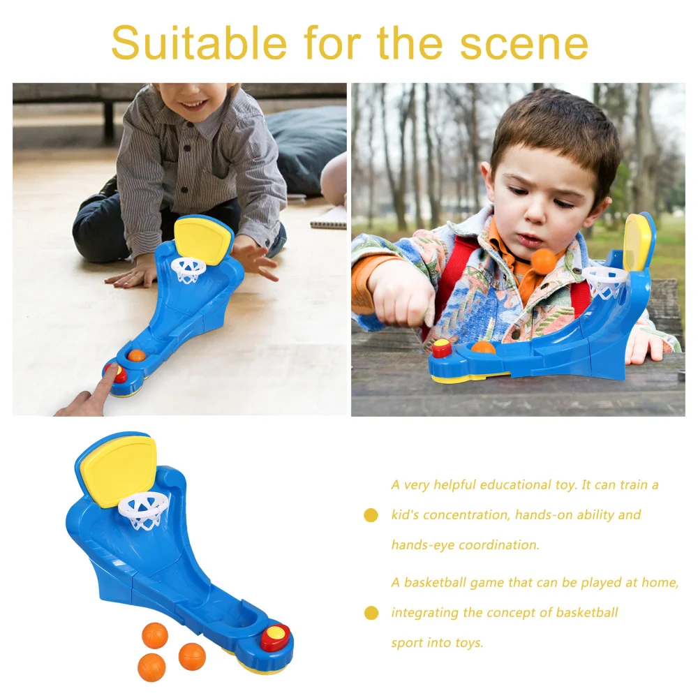 

1 Set Creative Competitive Basketball Game Indoor Children Educational Toy(Blue)