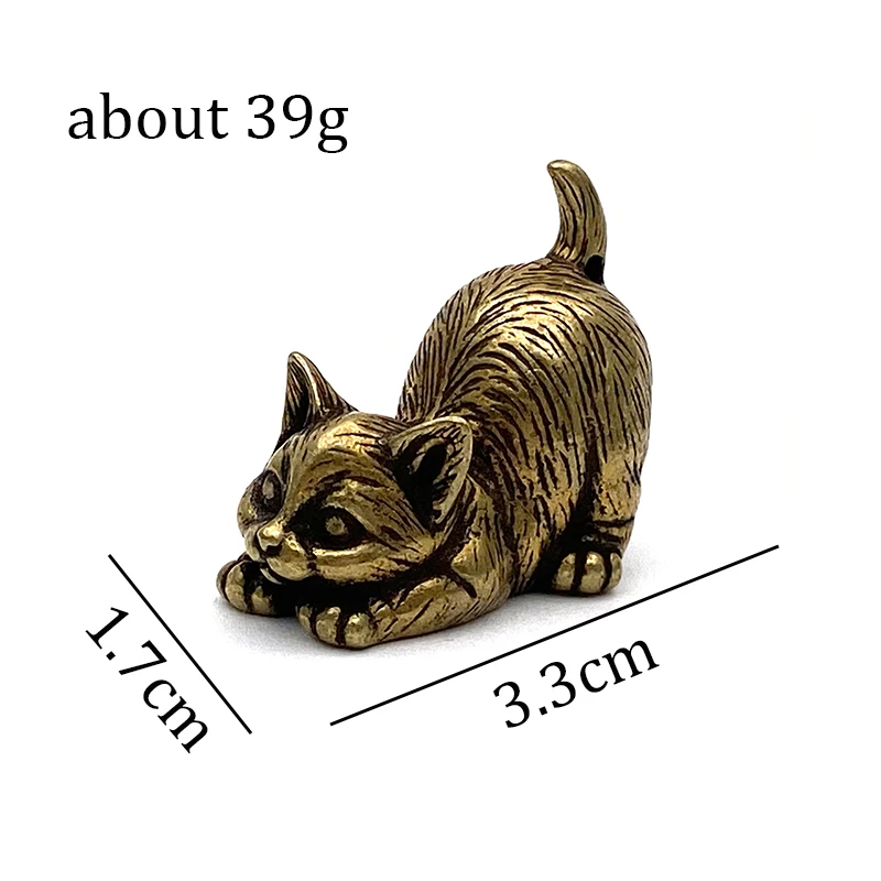 

Латунный карманный держатель для благовоний в виде кошки