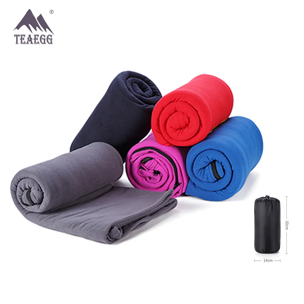 Уличный супер-светильник двусторонний флисовый спальный мешок для взрослых