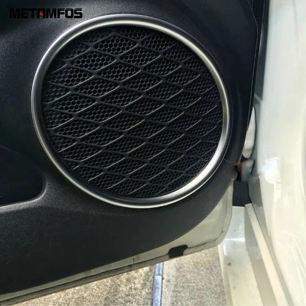 

Для Toyota Prius 2016 2017 2018 матовая Автомобильная дверь громкий динамик стерео аудио динамик крышка отделка стикер внутренние аксессуары автостайлинг