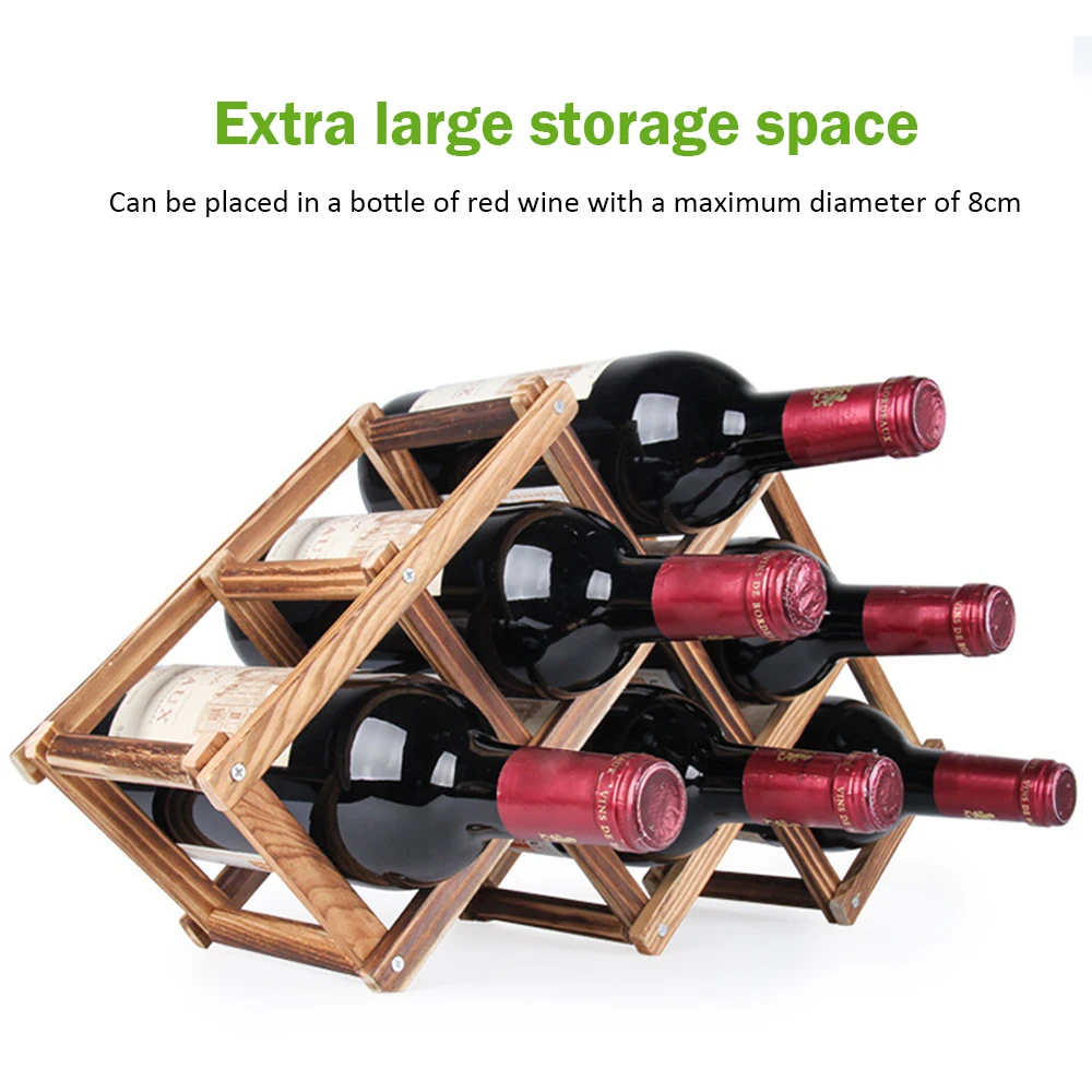 Креативные складные деревянные держатели для винных бутылок 10 практичный Декор