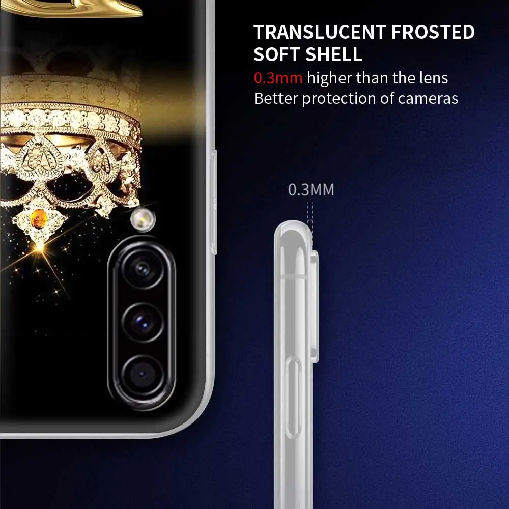 phone case for samsung galaxy s20 fe s21 s22 s10 plus note 20 ultra 10 lite 9 matte tpu back cover sac hot gold letter transpare free global shipping