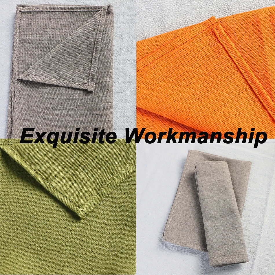 

4PCS Reusable Cloth Napkins,Hotel Supplies Durable Fabric Placemat,for Home Kitchen Dinner Table Decoration,Restaurant Serving