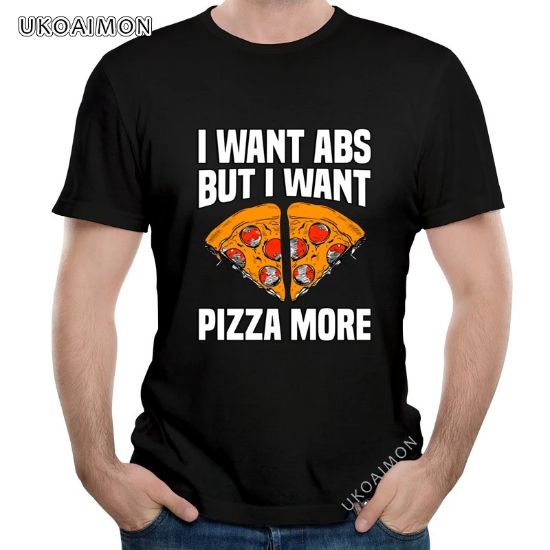 

Hot Sale Funny Pizza Abs High Quality New Design TShirts Funky Slim Fit T Shirts Oversized Newest Tee Shirt Boyfriend Gift