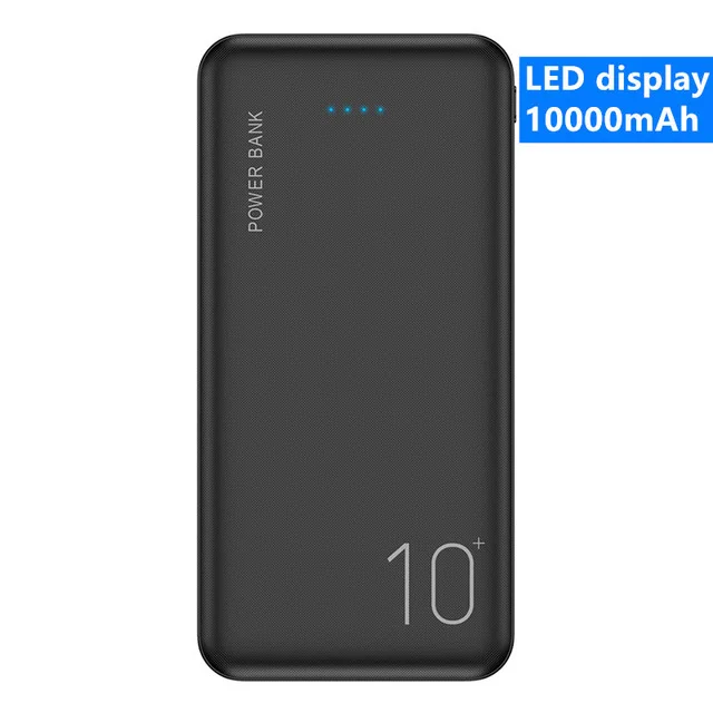 10000mah LED Display FLOVEME power Bank 20000 мАч двойной USB телефон зарядное устройство Внешняя батарея Портативное зарядное устройство Bateria внешний аккумулятор зарядное устройство беспроводная зарядка внешний аккумулятор телефона - Цвет: 10000mah LED Display