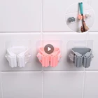 Стеллаж для швабры, аксессуары для ванной комнаты, настенный стеллаж, органайзер, крючок, держатель метлы, вешалка за дверямина стене, кухонный инструмент для хранения