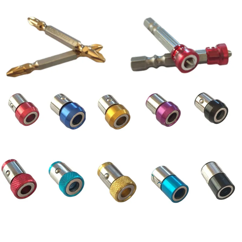 Металлическое отвертка 1/4 дюйма универсальное магнитное кольцо для хвостовика 6