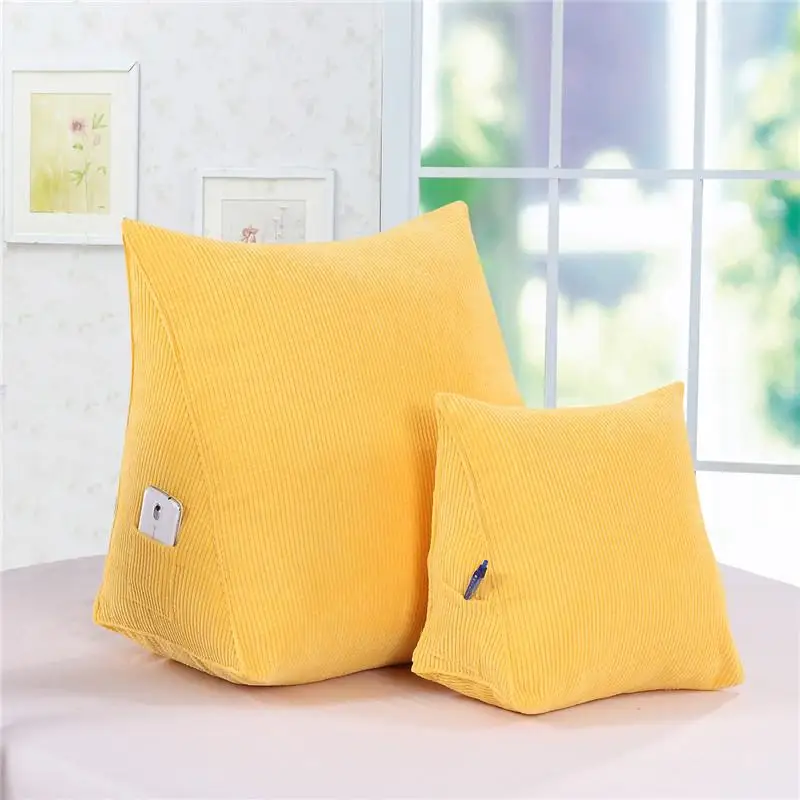 45 Треугольные Подушки 60*50*30 кукурузная ткань с мягким ворсом поясничная подушка