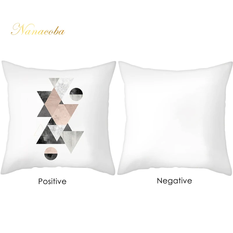

Cushion Cover geometry Plaid Stripes Throw Pillow 45x45cm Square Sofa Chair car Anti-dirty Custom Printing Pillow Cover Cushion