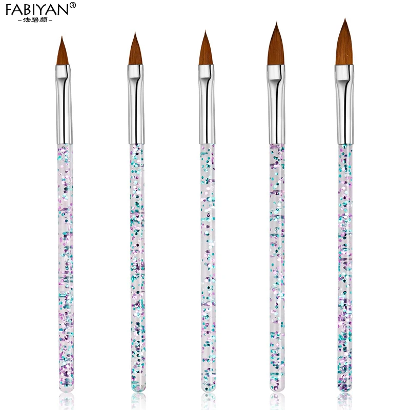 Кисть для рисования акриловыми цветами и УФ-гелем ноготь маникюрный-разные