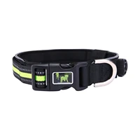 pet leash reflective collar set adjustable reflective breakaway dog collar neck ring necklace reflective traction pet products